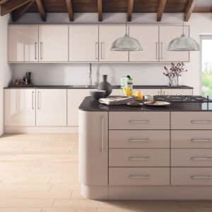 Zurfiz Ultragloss Cashmere Kitchen Door