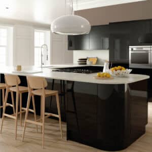 Zurfiz Ultragloss Black Kitchen Door