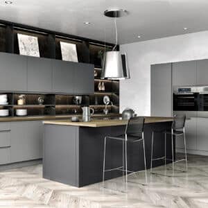 Lucente Dust Grey Matt Kitchen Door