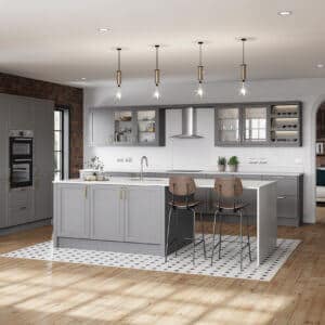 Newmarket Dust Grey Kitchen Door