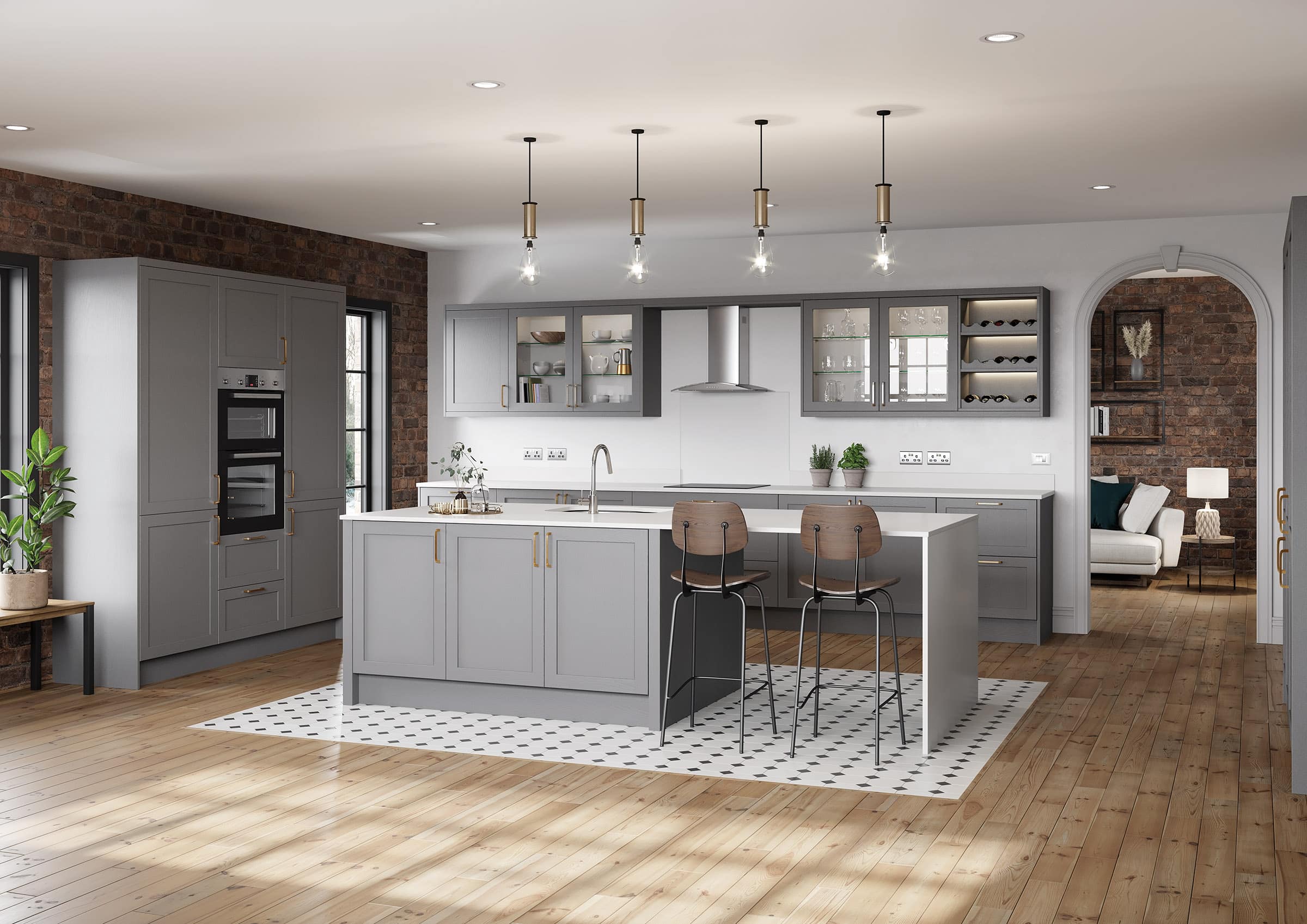 Newmarket Dust Grey Kitchen Door Newmarket Dust Grey Kitchen Door - Image 3