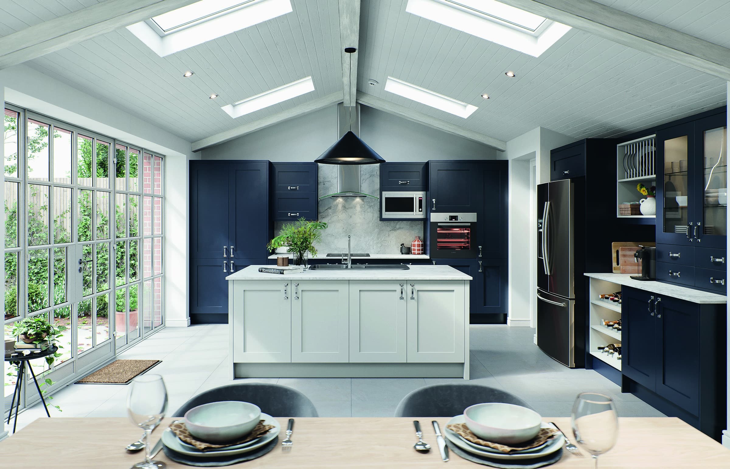 Oxford Indigo Kitchen Door Oxford Indigo
