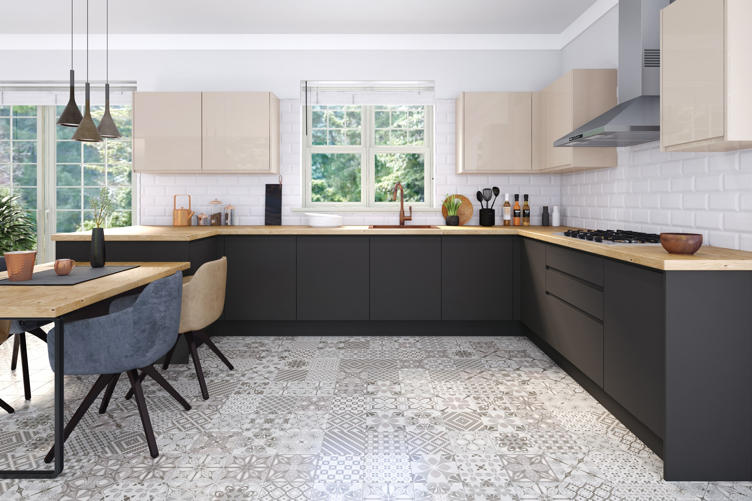 Jayline Supergloss Cashmere Kitchen Door Jayline Supergloss Graphite