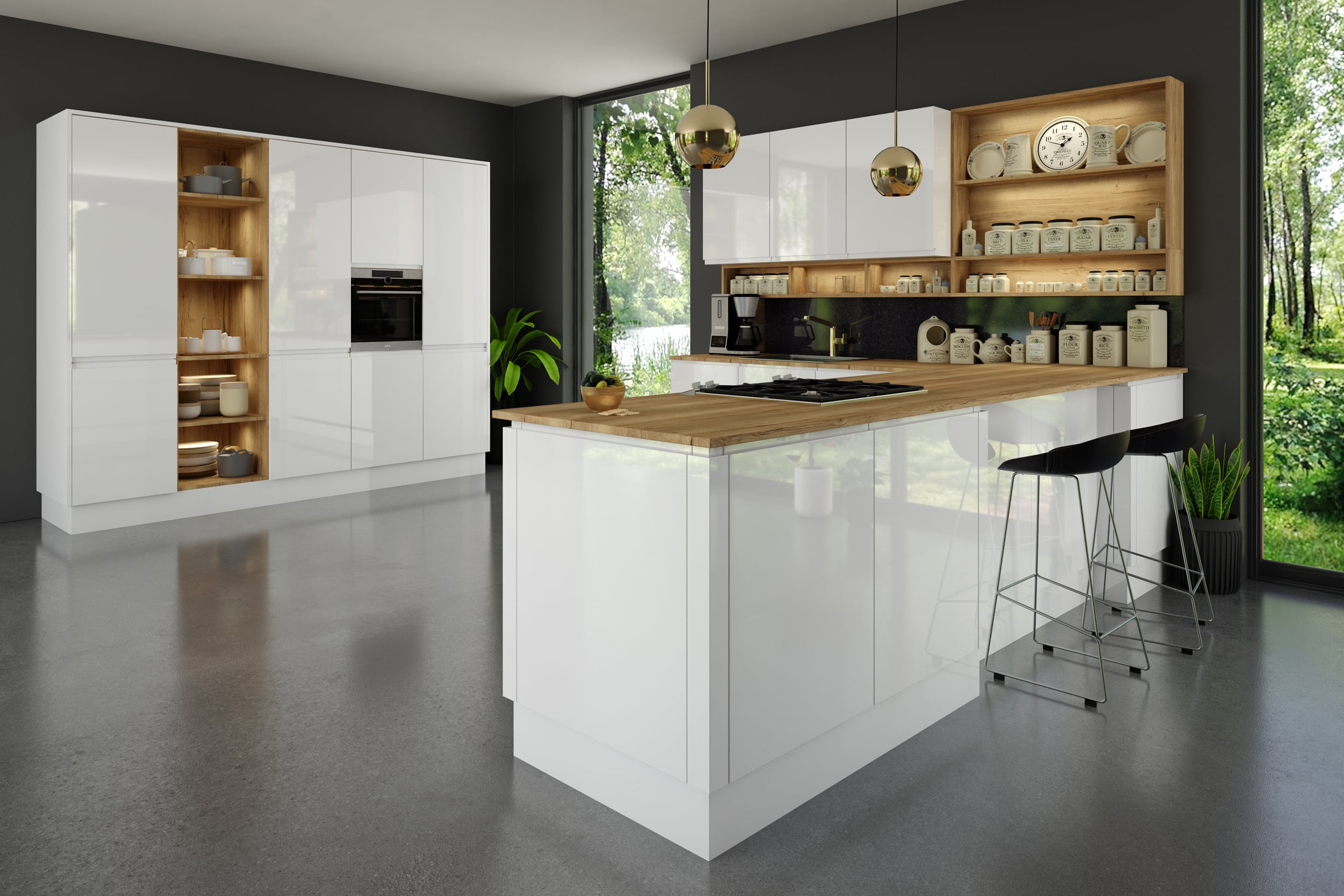 Jayline Supergloss White Kitchen Door Jayline Supergloss White