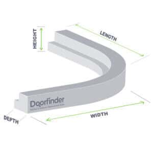 Square End Curved Cornice