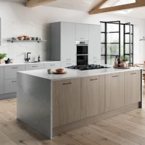 Smooth-Light-Grey kitchen