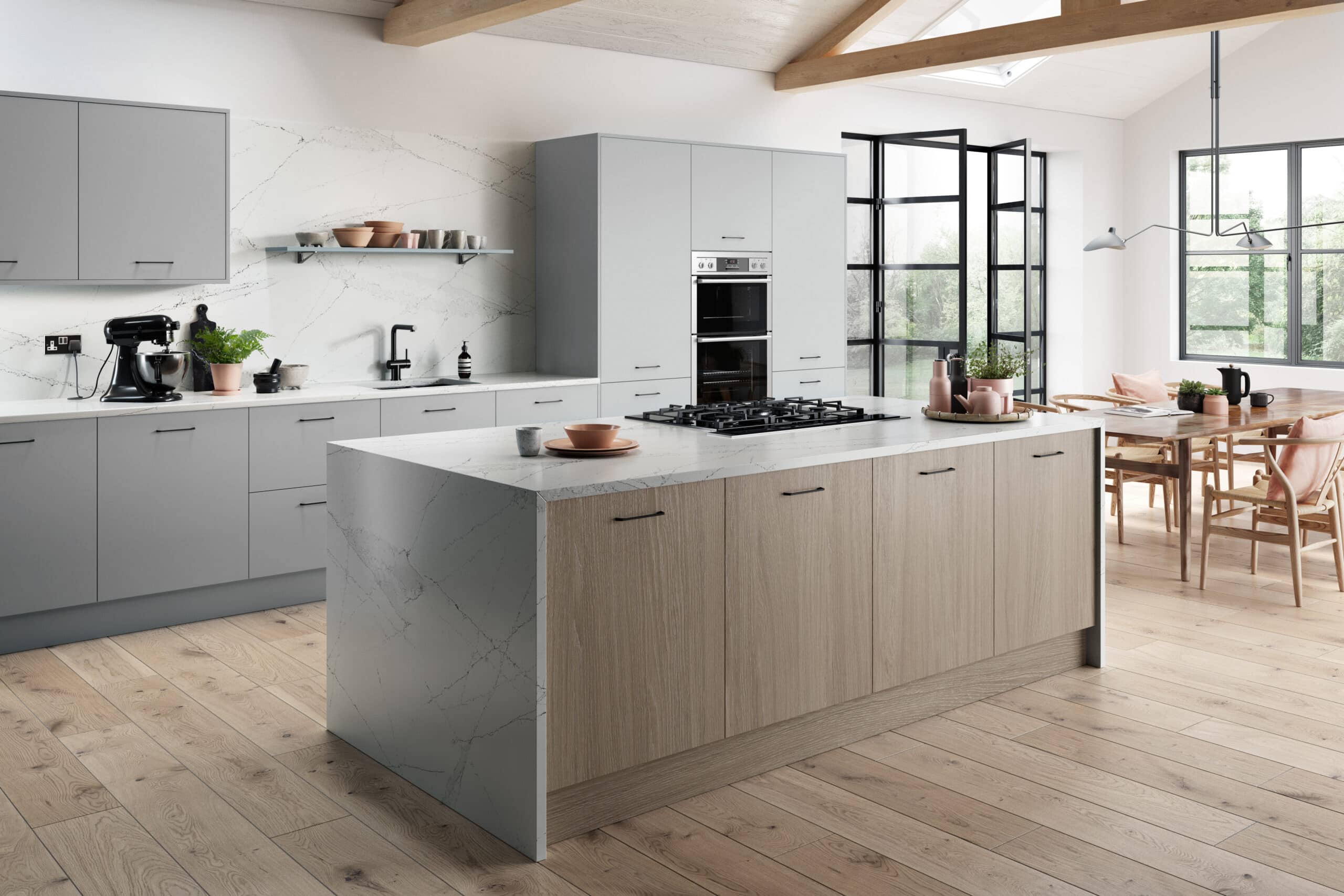 Valore Smooth Light Grey Kitchen Door Smooth-Light-Grey kitchen