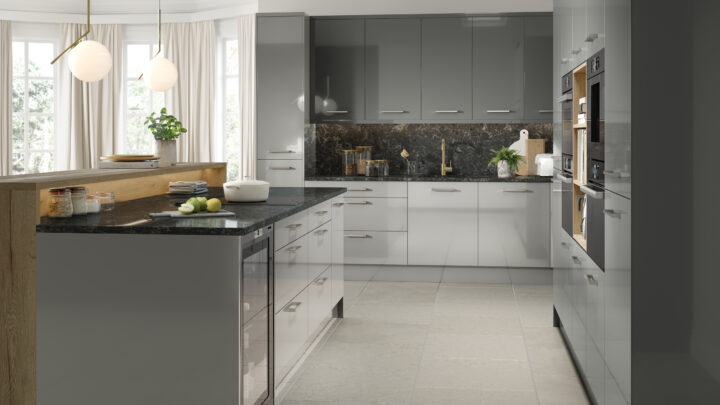 Venice high gloss kitchen doors