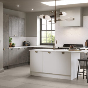 Valore Matt Snow White Kitchen Door