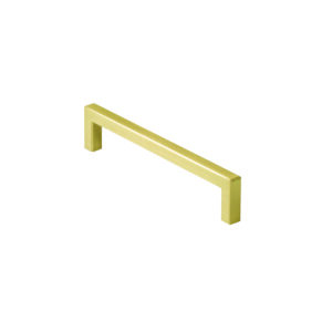 128 Square D Handle (Brushed Brass)