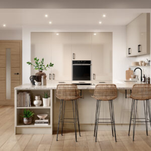 Ora Supergloss Cashmere Kitchen Door