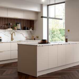 Ora Supermatt Cashmere Kitchen Door