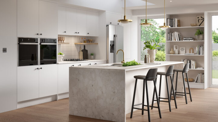 white kitchen unit doors