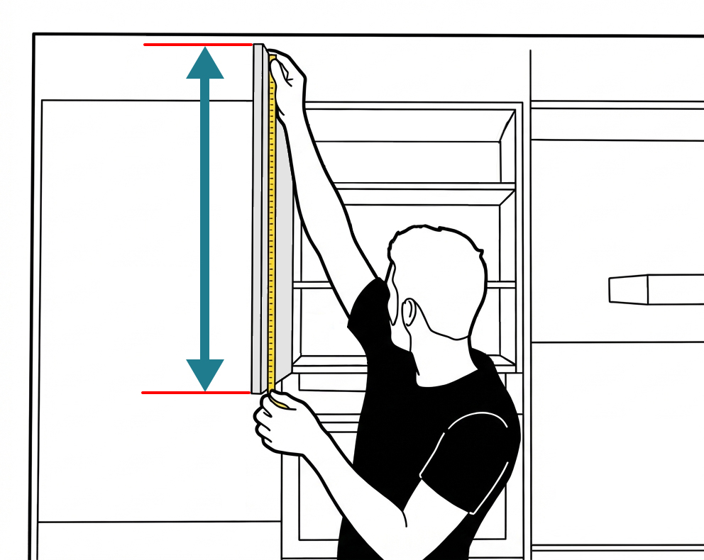Are Kitchen Cabinet Doors Standard Sizes? Measure height