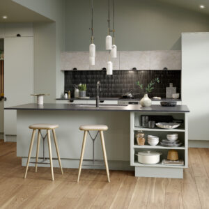 Zurfiz Ultragloss Porcelain Gold Light Kitchen Door
