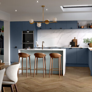 Zurfiz Supermatt Colonial Blue Kitchen Door
