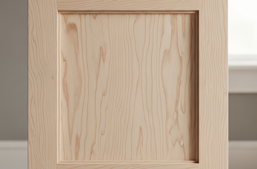 Close-up of a shaker style cabinet door.