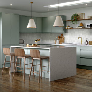 Jayline Supermatt Sage Green Kitchen Door
