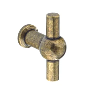 Door Handles Weel-T-Knob-Antique-Bronze